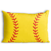 Softball Pillowcase - Close Up Stitches