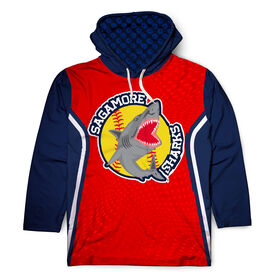 Custom Team Lightweight Long Sleeve ShieldDri Hoodie - Softball