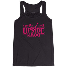 Gymnastics Women's Flowy Racerback Tank Top - Upside Down
