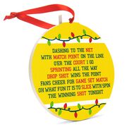 Tennis Round Ceramic Ornament - Jingle All the Way