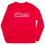 Guys Lacrosse  Long Sleeve Performance Tee - Lacrosse Dad Sticks