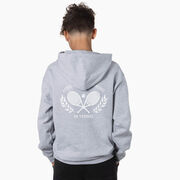 Tennis Hooded Sweatshirt - Love Means Nothing In Tennis (Back Design)