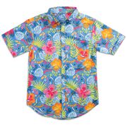 Hockey Performance Short Sleeve Button Down Shirt - Aloha