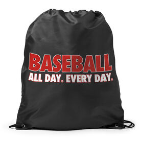 Baseball Drawstring Backpack - Baseball All Day Everyday