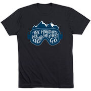 Skiing & Snowboarding Short Sleeve T-Shirt - The Mountains Are Calling