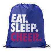 Cheerleading Drawstring Backpack Eat. Sleep. Cheer.