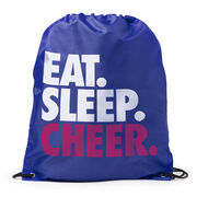 Cheerleading Drawstring Backpack Eat. Sleep. Cheer. [Royal] - SS