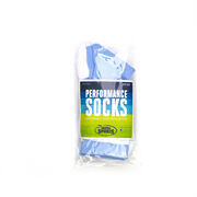 Guys Lacrosse Woven Mid-Calf Socks - Retro Crossed Sticks (Carolina/White)