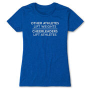 Cheerleading Women's Everyday Tee - Cheerleaders Lift Athletes