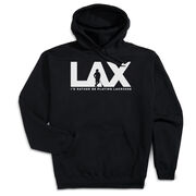 Guys Lacrosse Hooded Sweatshirt - I'd Rather Lax