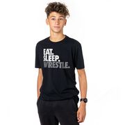 Wrestling T-shirt Short Sleeve Eat. Sleep. Wrestle.