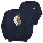 Baseball Crewneck Sweatshirt - Top O' The Order (Back Design)