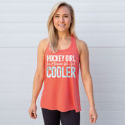 Hockey Flowy Racerback Tank Top - Hockey Girls Are Cooler