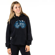 Skiing Hooded Sweatshirt - The Mountains Are Calling