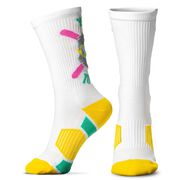 Skiing Woven Mid-Calf Socks - Yeti to Ski - Retro