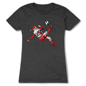 Soccer Women's Everyday Tee - Soccer Santa