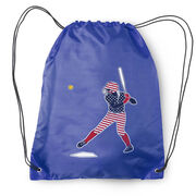 Softball Drawstring Backpack - Softball Star