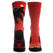 Ping Pong Woven Mid-Calf Socks - King Pong