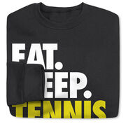 Tennis Crewneck Sweatshirt - Eat Sleep Tennis (Bold)