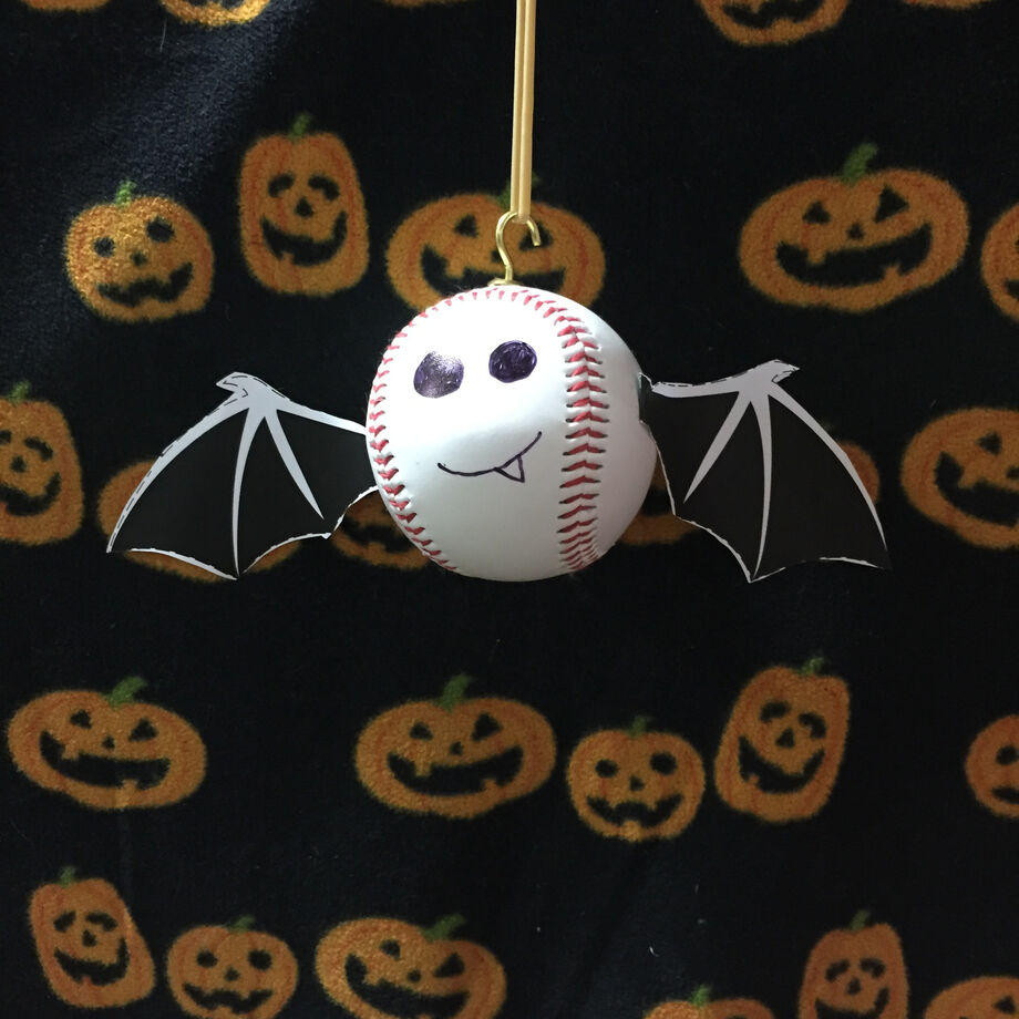 Baseball DIY Halloween Bat Wings