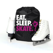 Figure Skating Drawstring Backpack Eat. Sleep. Skate.