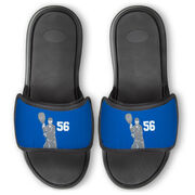 Guys Lacrosse Repwell&reg; Slide Sandals - Goalie With Number