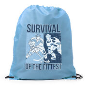 Hockey Drawstring Backpack - Survival of the Fittest
