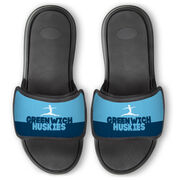 Gymnastics Repwell&reg; Slide Sandals - Team Name Colorblock