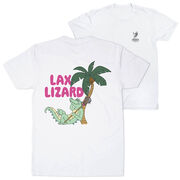 Guys Lacrosse Short Sleeve T-Shirt - Lax Lizard (Back Design)