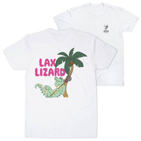 Guys Lacrosse Short Sleeve T-Shirt - Lax Lizard (Back Design)