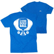 Pickleball Short Sleeve T-Shirt - I'd Rather Be Playing Pickleball (Back Design)