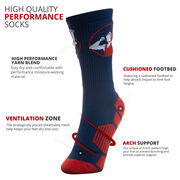 Wrestling Woven Mid-Calf Socks - Wrestler
