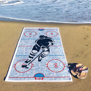 Hockey Premium Beach Towel - Hockey Girl