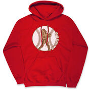 Baseball Hooded Sweatshirt - Baseball Bigfoot