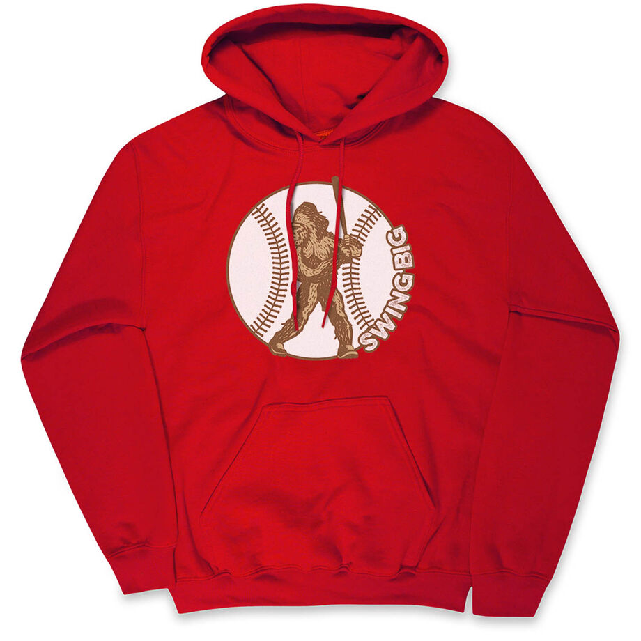 Baseball Hooded Sweatshirt - Baseball Bigfoot