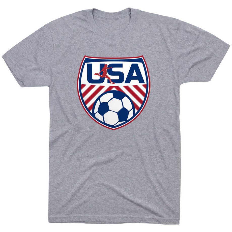 Soccer Short Sleeve T-Shirt - Soccer USA - Personalization Image