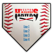 Baseball Your Logo Home Plate Plaque