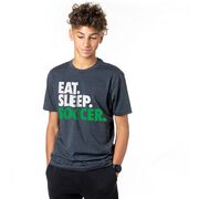 Soccer T-Shirt Short Sleeve Eat. Sleep. Soccer.