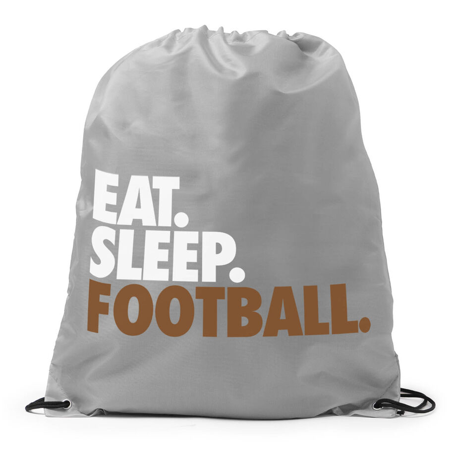 Football Drawstring Backpack Eat. Sleep. Football.