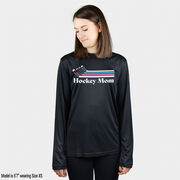 Hockey Long Sleeve Performance Tee - Hockey Mom Sticks
