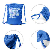 Lacrosse Drawstring Backpack - All Weekend Lacrosse
