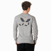 Baseball Tshirt Long Sleeve - It's Bats (Back Design)