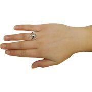 Soccer Ring with Cubic Zirconia