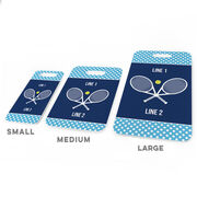 Tennis Bag/Luggage Tag - Personalized Tennis Team with Rackets