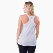 Women's Racerback Performance Tank Top - Love The Run