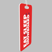 Snowboarding Bag/Luggage Tag - Eat Sleep Snowboard