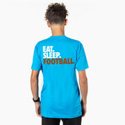 Football Short Sleeve T-Shirt - Eat. Sleep. Football. (Back Design)