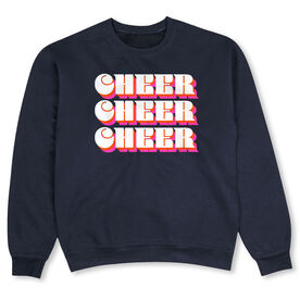 Cheerleading Crew Neck Sweatshirt - Retro Cheer