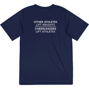 Cheerleading Short Sleeve Performance Tee - Cheerleaders Lift Athletes