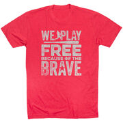 Baseball T-Shirt Short Sleeve - Because Of The Brave Baseball